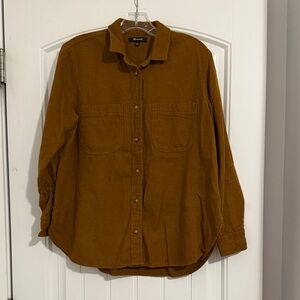 Madewell Brown Button-Up Shirt